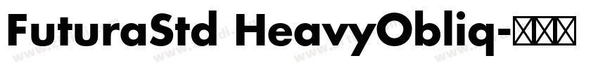 FuturaStd HeavyObliq字体转换